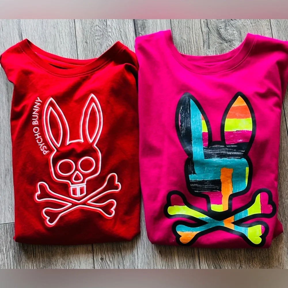 Psycho Bunny Men’s Large Pima Cotton Shirt Lot Of 2 Size Large - Picture 1 of 8